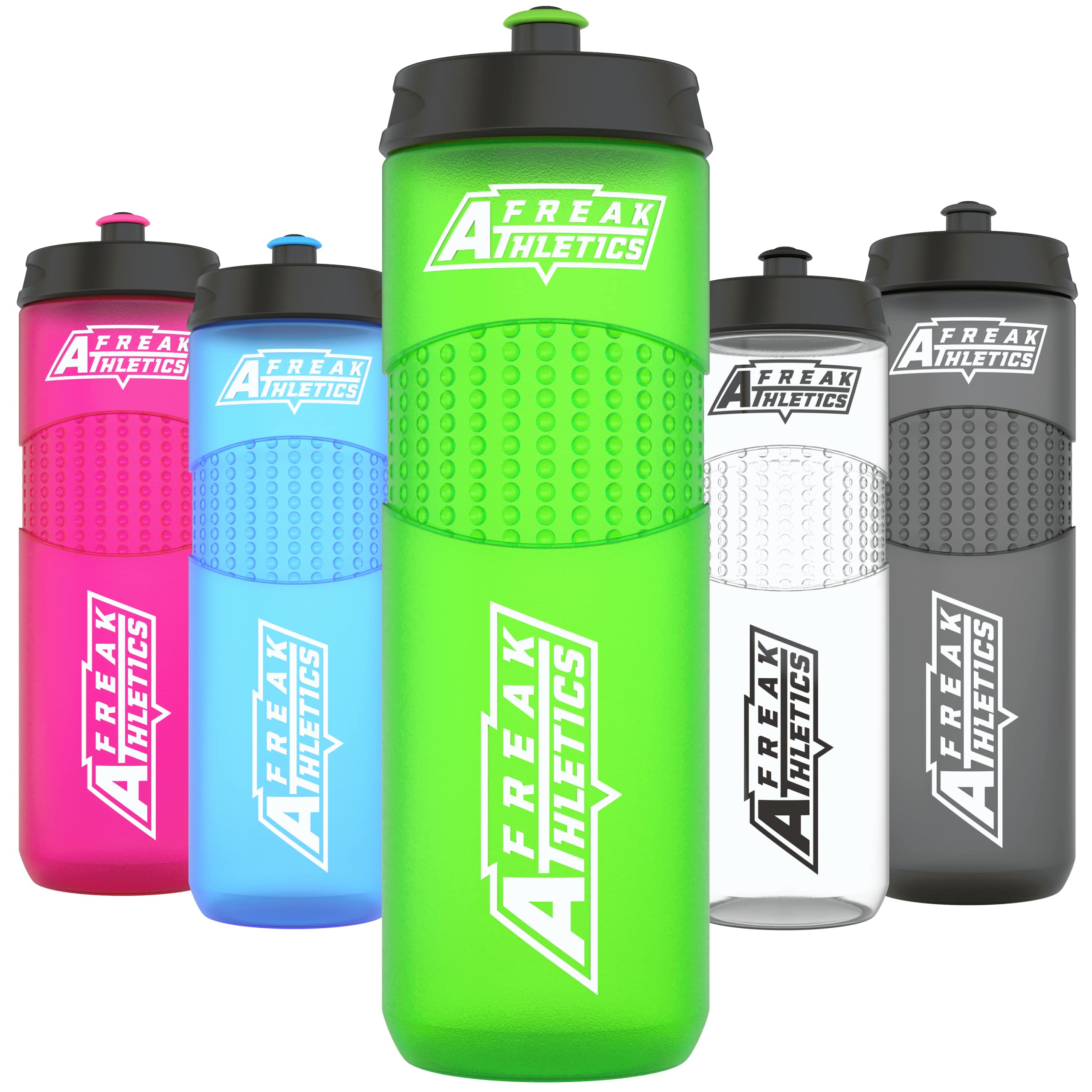 Freak Athletics Water Bottle - Premium BPA Free Sports Bottle 750ml (Green Transparent) — image 1