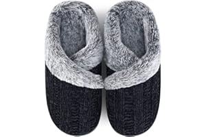 Homitem Fuzzy Slippers for Women Indoor and Outdoor Fluffy Bedroom House Shoes with Arch Support Memory Foam Winter Warm Ladeis Cute Comfy Cozy