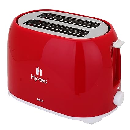 Hy-tec Cl-604 Plastic 2-Slice Automatic Pop-up Toaster (Red, 604)