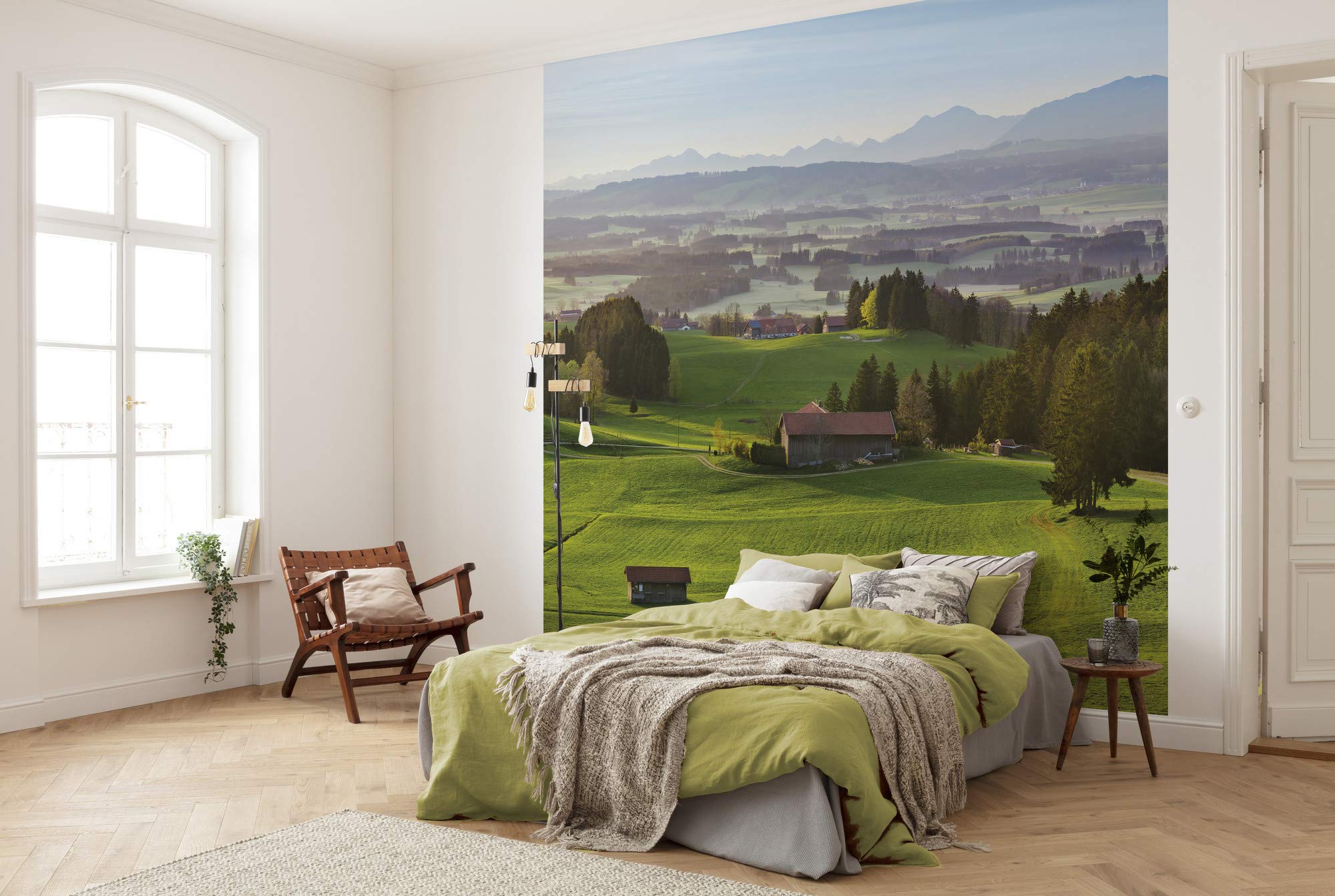 Komar SHX9-064 Non-Woven Photo Wallpaper with Paradise Bavaria Design XXL Decoration Nature Landscape Bedroom Living Room Office Hallway 450 x 280 cm (Width x Height) Multi-Coloured