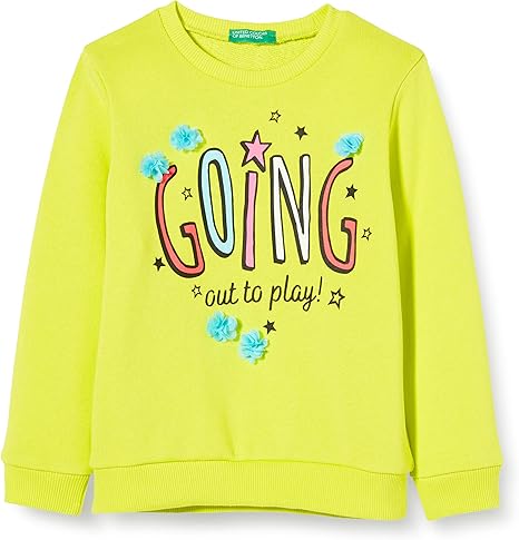 United Colors of Benetton Baby-M/&auml;dchen Felpa Kapuzenpullover