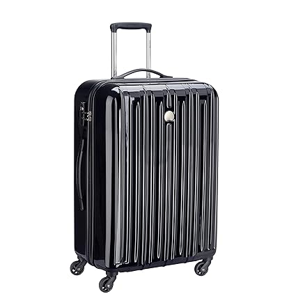 Delsey Air Longitude Polycarbonate 66 Cm 4 Wheels Black Medium Hard Suitcase