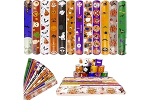 JoFAN 48 PCS Halloween Slap Bracelets Toys for Kids Girls Boys Halloween Party Favors Halloween Treat Bags Gifts