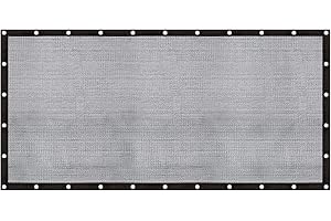 Cool Area 60-70% Shade Cloth 8x16FT Heavy Duty Knitted Mesh Tarp with Grommets Shade Trap for Patio Canopy Garden Porch Greenhouse Pools Dump Truck Dog Kennel Black