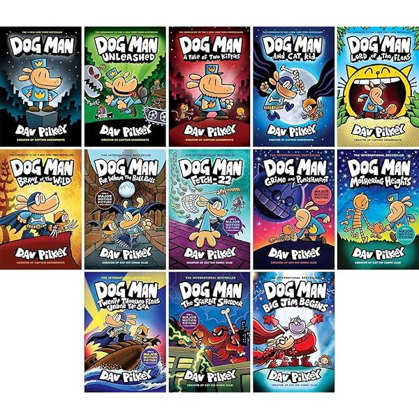 By Dav Pilkey 2 Bestselling Graphic Novel series collection [Dog