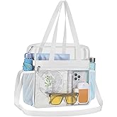 USPECLARE Clear Bag for Stadium Events,Transparent Bag for Work Sports Games Concerts Travel Gym