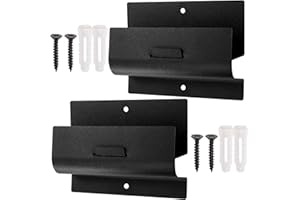 Hiceeden 2 Pack Heavy Duty Wall Mount Ladder Hooks, Storage Hanger for Wheelbarrow, Garage Bracket, Matte Black