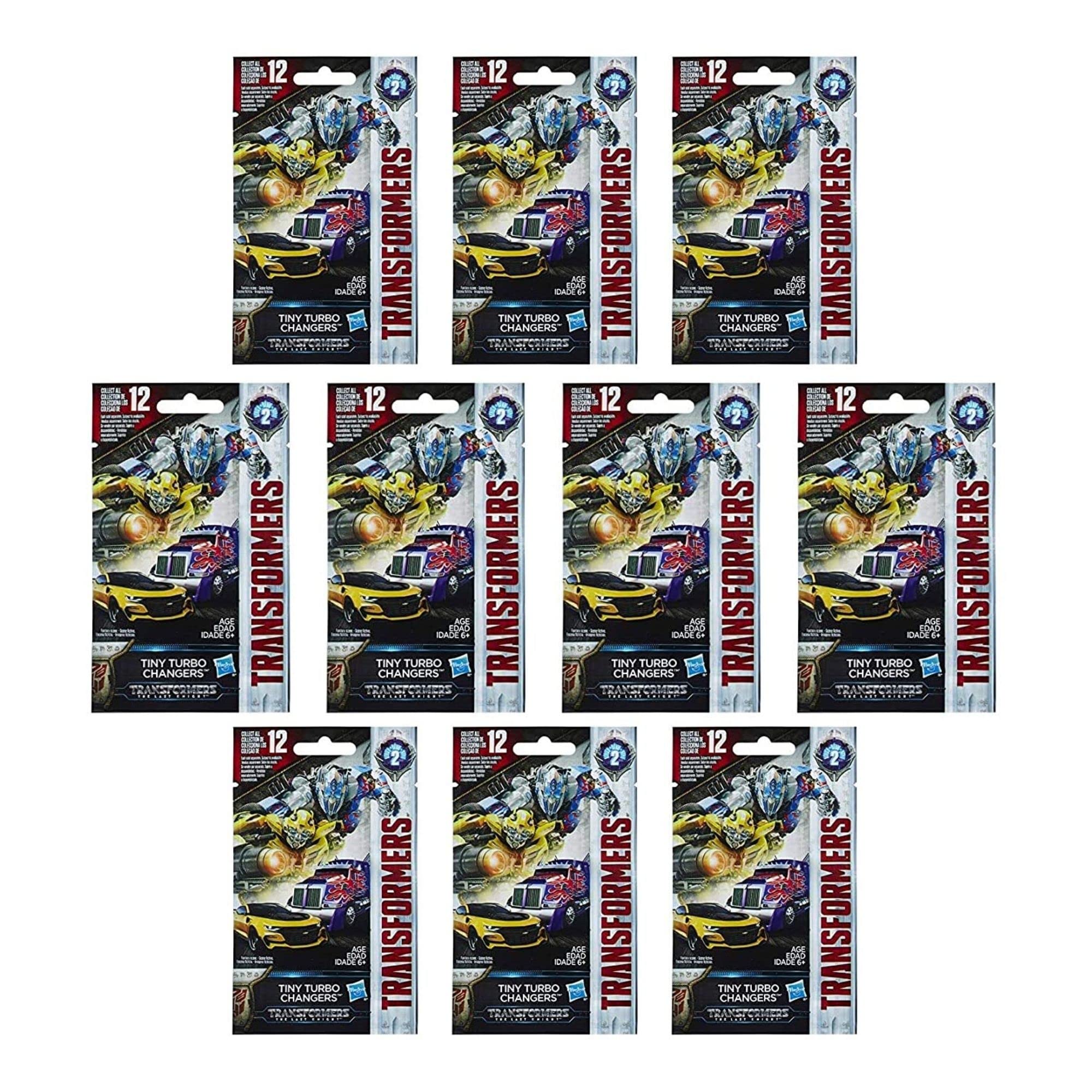 Toptoys2u Bargain Bundles Transformers Tiny Turbo Changers Series 2 Blind Bag Party Favour - Pack of 10