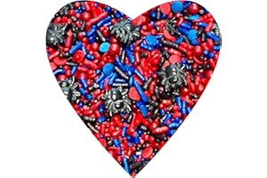 COOL MOM SPRINKLES Red And Blue Sprinkles (4 oz.) – Themed Birthday Sprinkles for Decorating Cakes, Cupcakes, Cookies & Desserts – Mixed in the USA/Gluten-Free