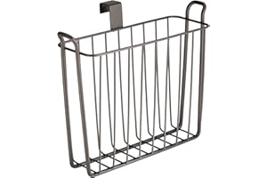 InterDesign Classico Over-The-Tank Magazine Rack, Bronze
