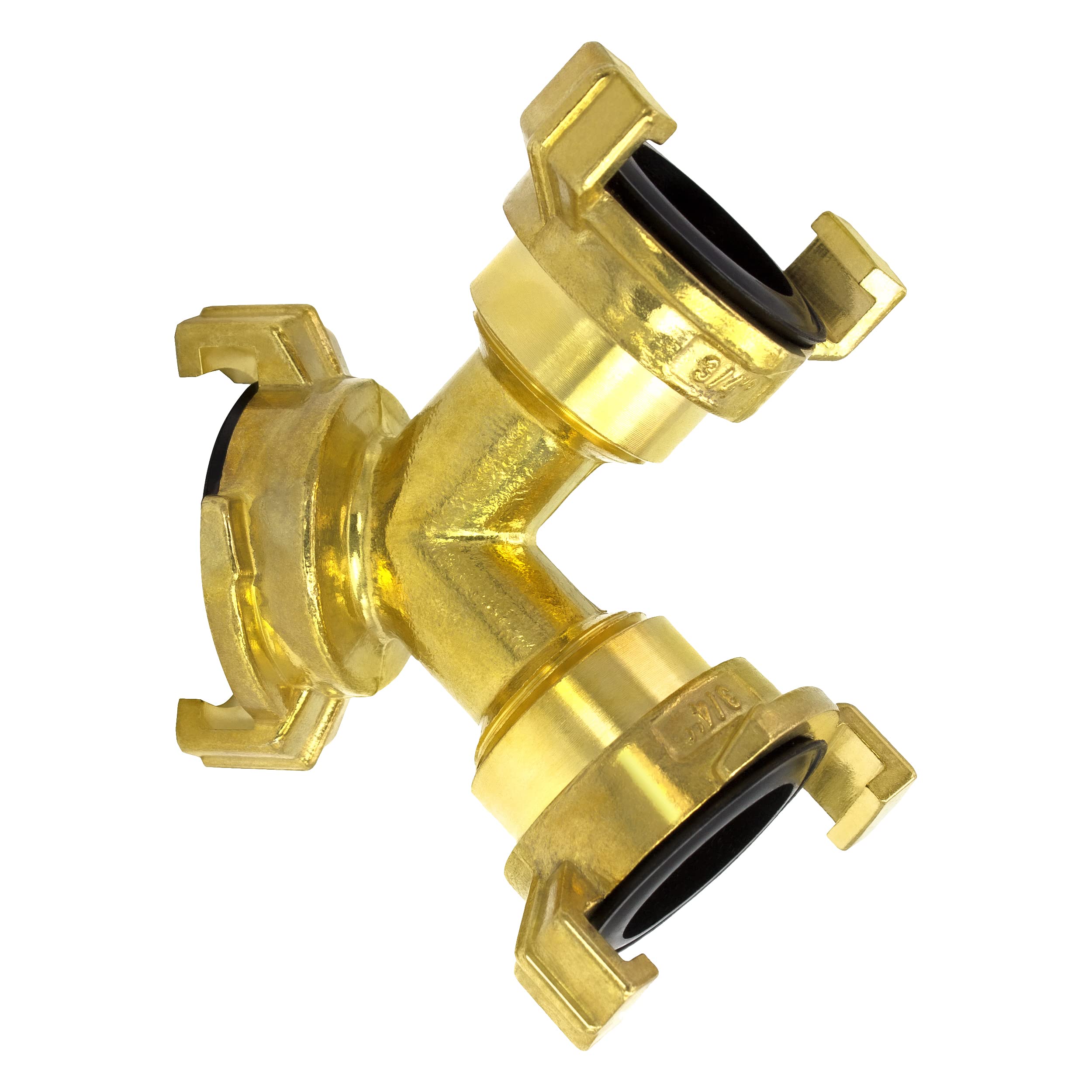 VARIOSAN Geka System 12470 Quick Coupling Y-Splitter Universal Brass Blank