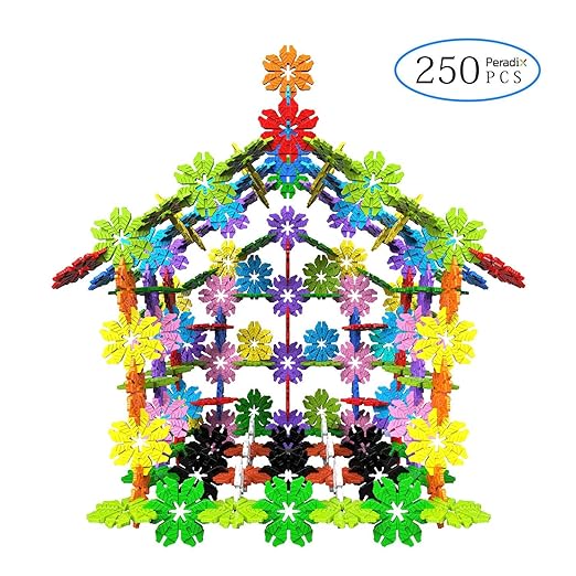 title=Peradix Costruzioni Incastri Bambini Giochi Creativi Fiocchi di Neve 250 Pezzi