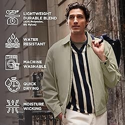 LONDON FOG mens Auburn Zip-front Golf
