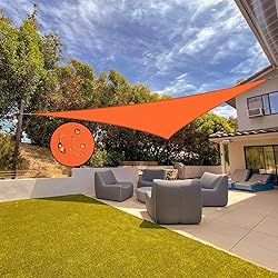 Jneaicn Shade Sail Waterproof Sun Canopy Triangle