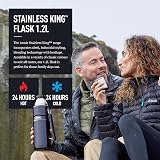 Thermos Stainless King Midnight Blue 1.2L Travel Flask Premium Insulated view 4