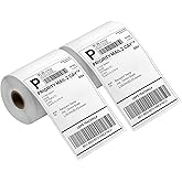 LuckyGuard 2 Rolls 4" x 6" Direct Blank Thermal Shipping Labels Commercial Grade Thermal Label Stickers Compatible with Zebra, Rollo, Jadens, Nelko (2 Rolls - 500 Labels)