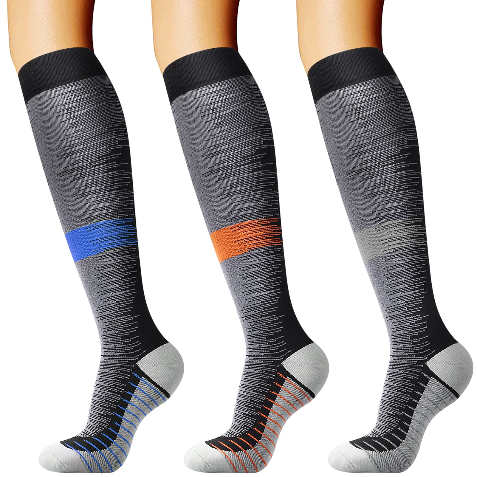 DRESHOW Compression Socks For Men & Women Best Support for Athletic Running Flight Travel Cycling — image 1