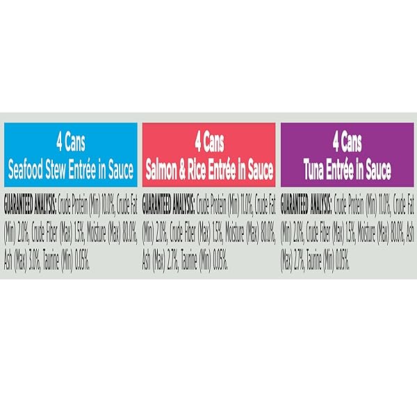 NESTLE PURINA PETCARE 381023 36 OZ PRO PLAN SEAFOOD ENTREES VARIETY PACK (PACK OF 12)