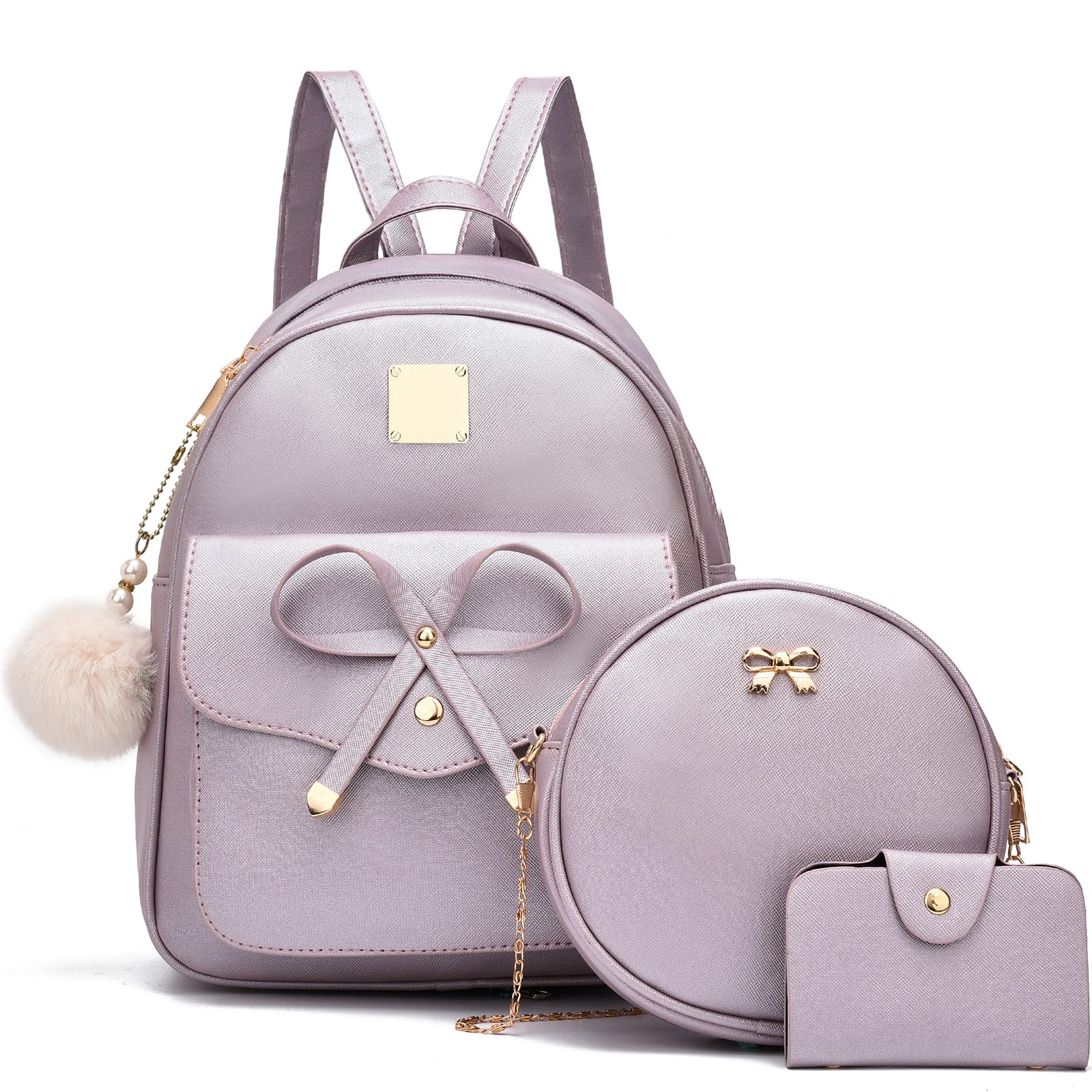 I IHAYNER Girls Bowknot Backpack