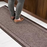 The Rug House Brown Rubber Backed Hallway Runner 2'2" Wide Custom Length view 2