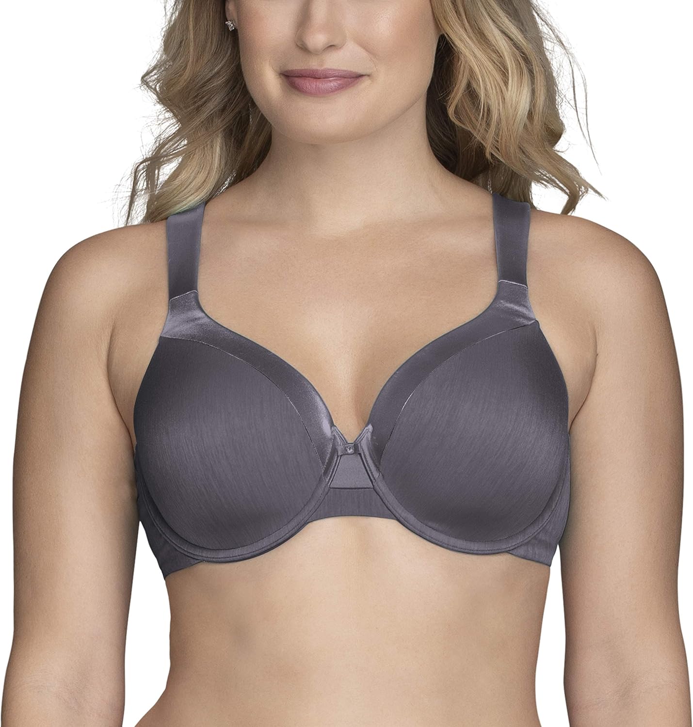 Vanity Fair Women S Illumination Zonedin Support Full Figure Underwire Bra 76338 Steele Violet 38dd Amazon Co Uk Clothing