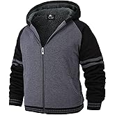 JACKETOWN Boys Zip Up Hoodie Kids Fleece Jacket Unisex Sherpa Lined Hooded Sweatshirts Girls Casual Outerwear 6-15 Years