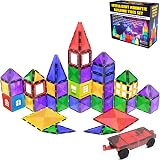 Desire Deluxe Magnetic Building Tiles 57pc STEM Toy Set for Kids view 7