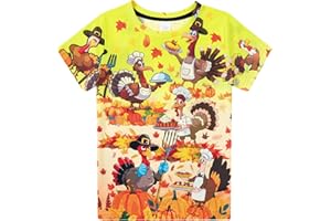 Funnycokid Boys Girls Shirts Graphic T-Shirt Neon Clothes Kids Novelty Youth Short Sleeve Animal Print Tees 4-16 Years