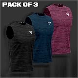 TORO ACTIVA 7 Pack Running Muscle Sleeveless Tank Top Men Dry-Fit Workout view 2