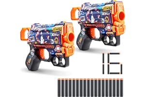 XSHOT X-Shot Skins Menace - Sonic Race Team (2 Pack + 16 Darts) by ZURU, Easy Reload, Air Pocket Dart Technology, Toy Foam Dart Blaster for Kids, Teens, Adults, Frustration Free Packaging
