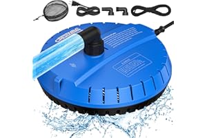 Crestwave Automatic Pool Cover Pump, 115V Submersible Water Sump Pump for Pool Draining with 25ft Power Cord and 2 Adapters, Effortless Water Removal for Swimming Pool, Hot Tub, Pond