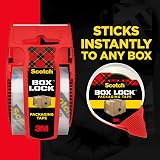 Scotch Box Lock Packaging Tape with Dispenser 48 mm x 20.3 m Clear view 4