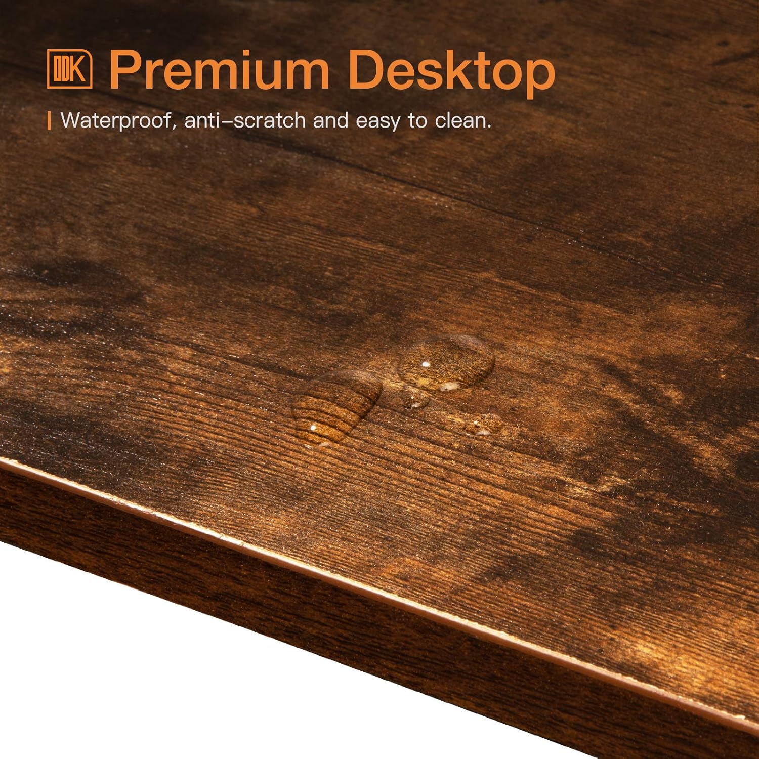 ODK Bar Table 47", Bar Height Pub Table, Rectangular High Top Kitchen & Dining Tables with Sturdy Legs & Easy-to-Clean Top & 10 Min Quick Assembly, Indoor use, Rustic Brown: Kitchen & Dining