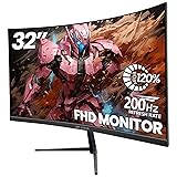CRUA 32Inch Curved Gaming Monitor, FHD