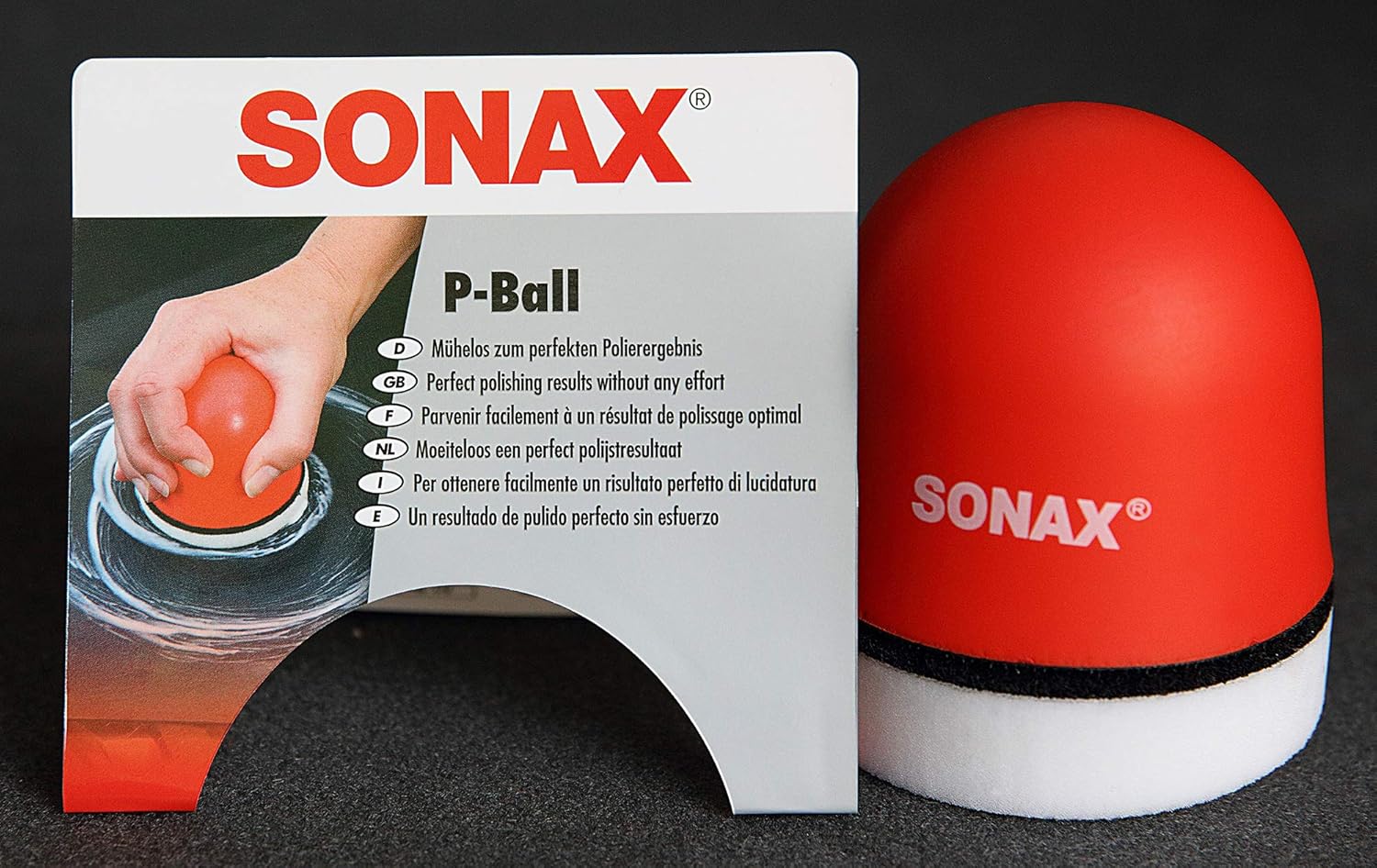 SONAX P-Ball (1-Piece) Perfect polishing results without any effort, silver - Image 5