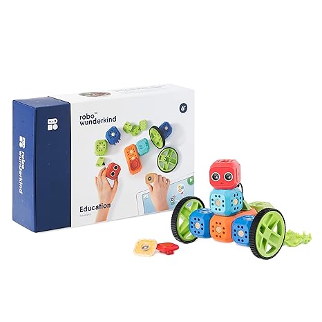 Robo Wunderkind Roboter Baukasten - Baue und Programmiere Roboter - Mint Spielzeug für 5-10-jährige Kinder - Kompatibel mit L