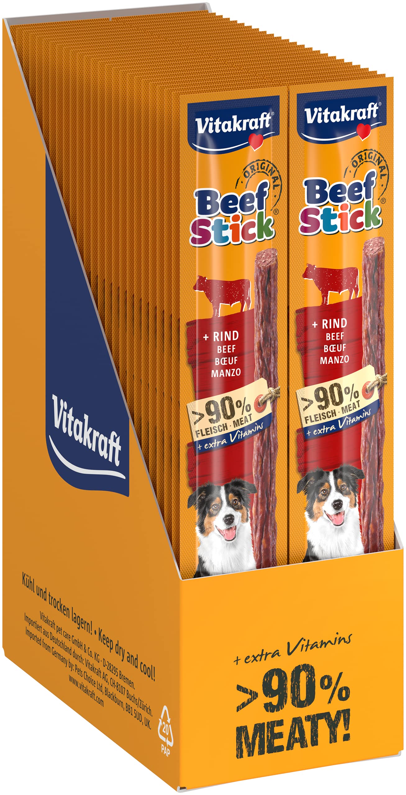 Vitakraft Dog Beefstick with Beef 12 g (Pack of 50)