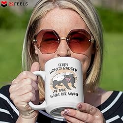 22Feels Large Team Honey Badger Gift Funny Men