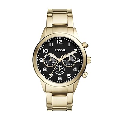 Fossil Mens Flynn Pilot Quartz Stainless Steel Gold Philippines Ubuy
