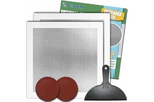 Seloom 12 X 12 Inch Drywall Repair Kit - Heavy Duty Self-Adhesive Mesh Drywall Patch Kit for Large Holes, Quick & Easy Wall Patch Repair kit for Wall and Ceiling (Repair 5)