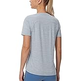 THE GYM PEOPLE Womens Short Sleeve Workout T-Shirts Stretchy Lightweight Crewneck Athletic Running Lounge Tee Tops