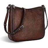 Iswee Leather Crossbody Bag for Women Purses and Handbags Adjustable Shoulder Purse Pocketbooks Travel Hobo Work Tote Daily