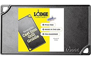 Lodge LDP3 Double Play Reversible Grill Griddle Black