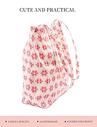 TOPASION Cute Corduroy Tote Bag Canvas Shoulder