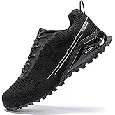 ikunka Men's Fashion Sneakers Lightweight Breathable Walking Shoes Tennis Cross Training Shoe Non Slip Trail Running Shoes