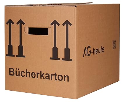 10 Bücherkartons 400 x 330 x 340mm Archivkarton Ordner Umzugs Kartons Bücher Kiste von A&G-heute