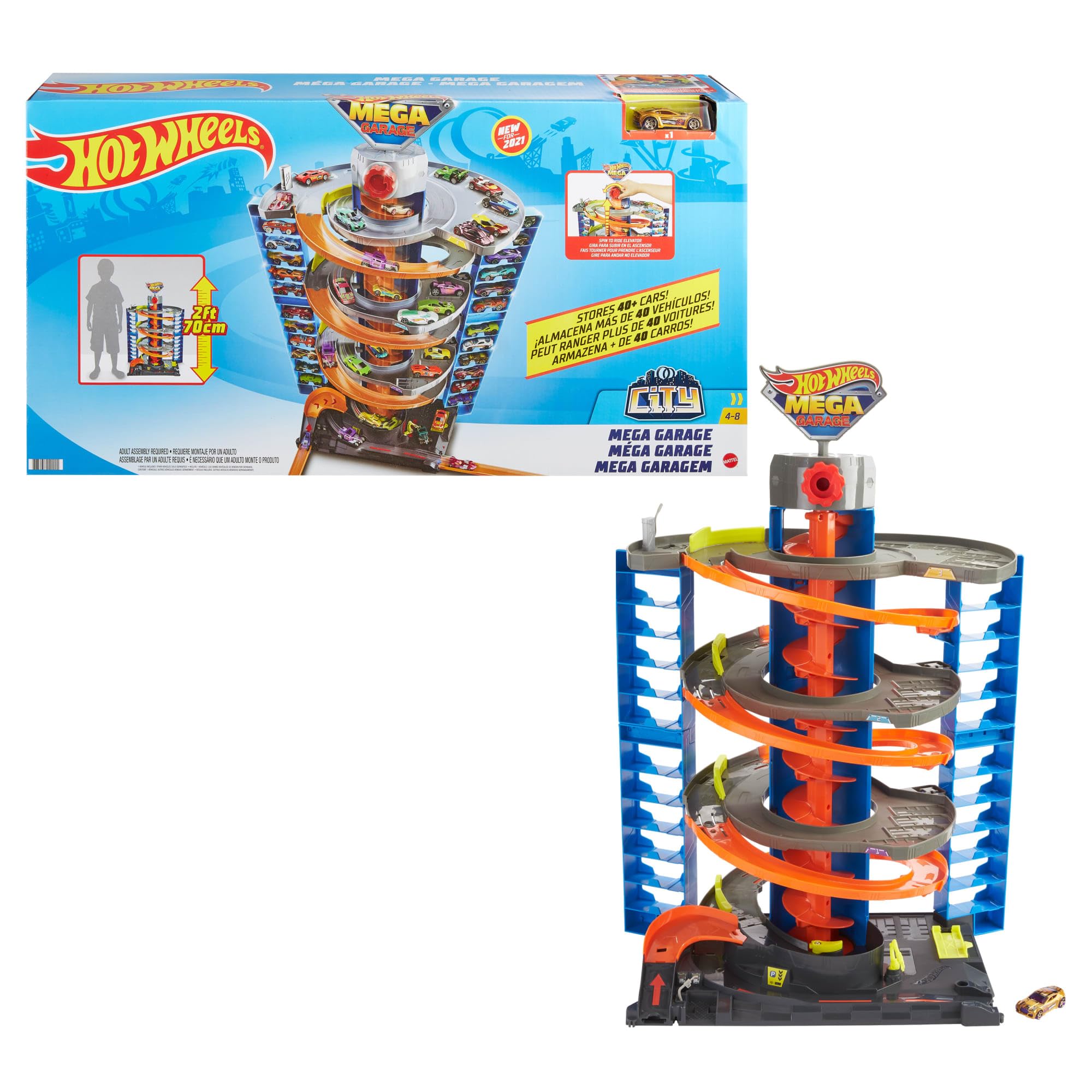 Hot Wheels City Zestaw ZakrĂcony MegagaraÄšz