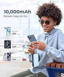 JOYFAR Portable Charger with Built-in USB-C Cable