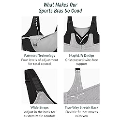 Full Figure Plus Size Custom Control Sports Bra