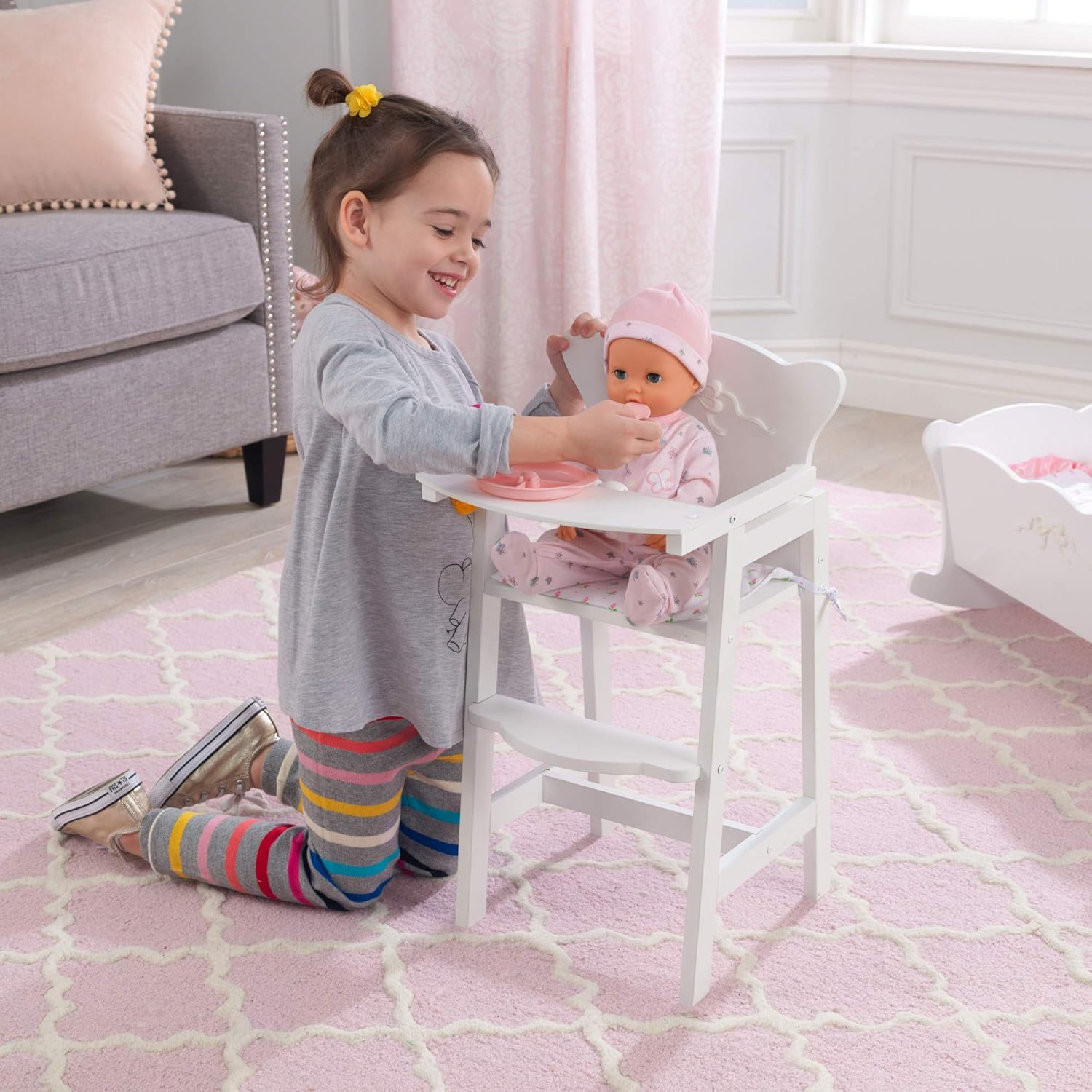 kidkraft lil doll high chair